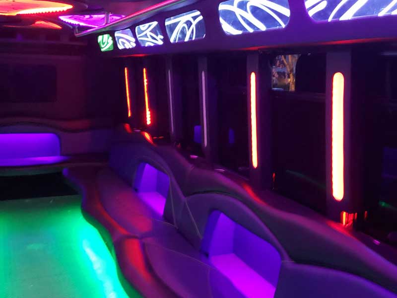 Actual Seattle Party Limo bus photo from the live homepage gallery